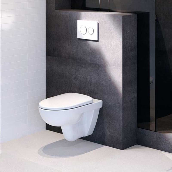 Geberit Selnova Wall-Hung WC Pack w/ Pan & Standard Close Seat - 501.752.00.1