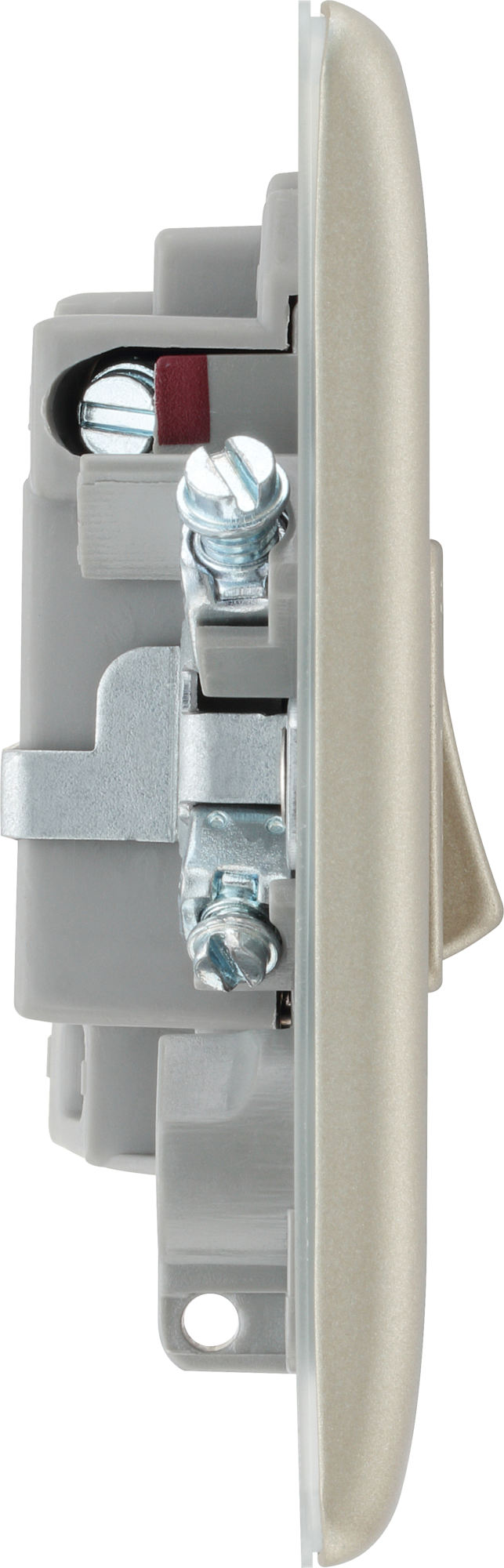 NPR50 Side - This switched and fused 13A connection unit from British General provides an outlet from the mains containing the fuse and is ideal for spur circuits and hardwired appliances.