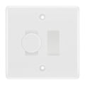 BG White Moulded 2G Switch 1x Trailing Edge LED Dimmer 1x Intermediate Switch