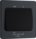 BG Evolve PCDMG15B Matt Grey 10A 3 Pole Fan Isolator - Black Insert