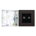 BG Screwless Black Nickel TV/FM/SAT Co-axial Socket FBN65 with 25mm Steel Back Box