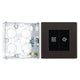 BG Screwless Black Nickel TV/FM/SAT Co-axial Socket FBN65 with 25mm Steel Back Box