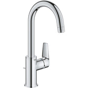 Grohe BauEdge; l-size basin tap w/ pop up waste - 23760001 by Grohe (Grohe-23760001)