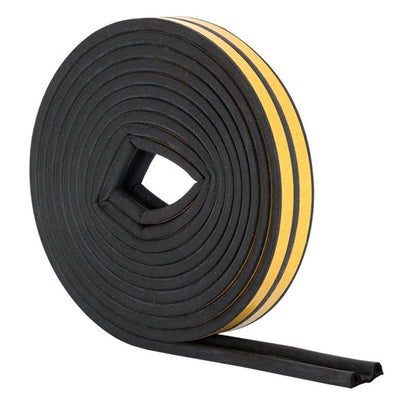 124978: P Profile Door/Glazing Seal Black / 5 metres by Astroflame (Astro-ADPSBLK/5)