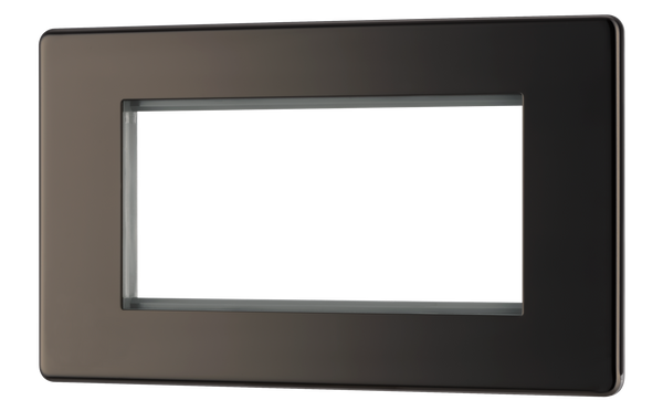 FBNEMR4 Front - The Euro Module range from British General combines plates and interchangeable modules so you can configure your own bespoke switches and sockets.