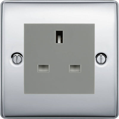 BG Nexus Metal Polished Chrome 13A Unswitched Socket NPC23G