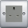 BG Nexus Metal Polished Chrome 13A Unswitched Socket NPC23G by British General (BG-NPC23G)