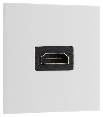 BG EMHDMIW White 2 Module Euro Module 1.4 HDMI Outlet by British General (BG-EMHDMIW-Shopify-SA_1)