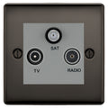BG Nexus Metal Black Nickel TV/FM/SAT Socket NBN67G