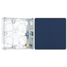 BG Evolve Matt Blue 1 Gang Single Blank Plate PCDDB94B with 25mm Steel Back Box
