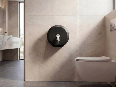 Bremmer Linea Toilet Roll Dispenser in Black