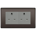 BG Nexus Black Nickel 4 Gang 13A Unswitched Socket - NBN4GUSSG