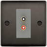 BG Nexus Black Nickel Euro Module RCA X 2 Outlet NBNRCA2G by British General (BG-NBNRCA2G)