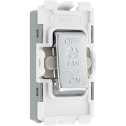 BG RBS15 Nexus Grid Brushed Steel 10A 3 Pole Fan Isolator Switch Module by British General (BG-RBS15-Shopify-SA_1)