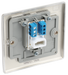 NPRBTS1 Back - This secondary telephone socket from British General uses a screw terminal connection and should be used for an additional telephone point which feeds from the master telephone socket.