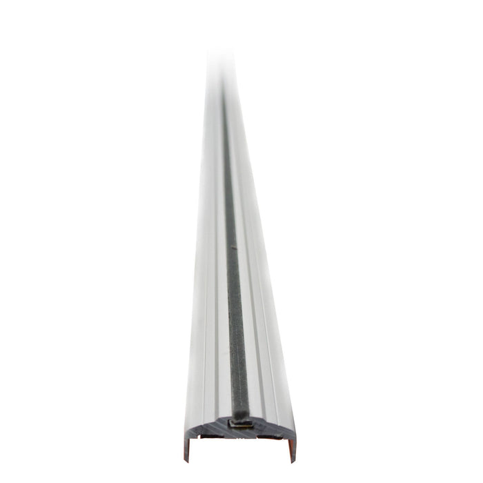 Astroflame Intumescent Fire Rated Door Edge Guard Rounded - 44mm - Satin Anodised Aluminium