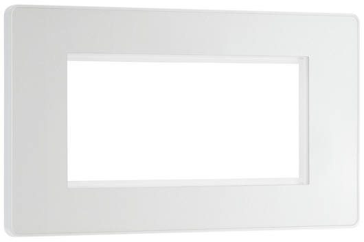 PCDCLEMS1W Front - The Euro Module range from British General combines plates and interchangeable modules so you can configure your own bespoke switches and sockets.