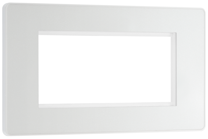 PCDCLEMS1W Front - The Euro Module range from British General combines plates and interchangeable modules so you can configure your own bespoke switches and sockets.