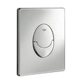 Grohe SKATE AIR Pneumatic WC Wall Plate; Vertical; Dual Flush. Chrome