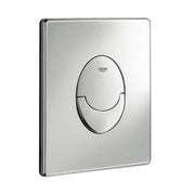 Grohe SKATE AIR Pneumatic WC Wall Plate; Vertical; Dual Flush. Chrome by Grohe (Grohe-38505000)