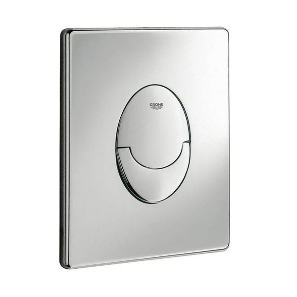 Grohe SKATE AIR Pneumatic WC Wall Plate; Vertical; Dual Flush. Chrome