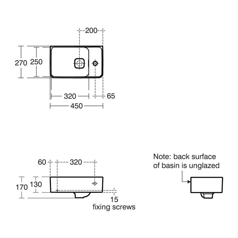 Ideal Standard Strada II 450mm Cloakroom Basin With Overflow - White - E239101