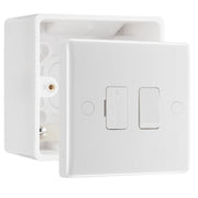BG Nexus 13A 2 Pole Switched Fused Connection Unit & 50mm Pattress Back Box by British General (BG-851+877)