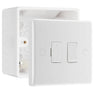 BG Nexus 13A 2 Pole Switched Fused Connection Unit & 50mm Pattress Back Box by British General (BG-851+877)