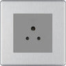 BG Nexus Screwless Brushed Steel 2A Unswitched Socket FBS28MG by British General (BG-FBS28MG)