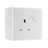 BG Nexus 1 Gang 13A Single Switched Double Pole & 50mm Pattress Back Box by British General (BG-821DP+877)