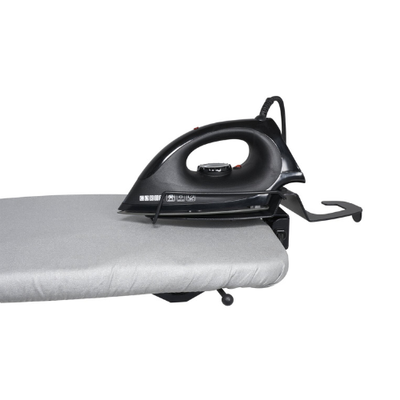 Corby Table Top Ironing Centre in Light Grey with 1200W Black Dry Iron - UK Plug