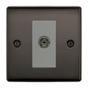 BG Nexus Metal Black Nickel Co-axial Socket NBN60G by British General (BG-NBN60G)