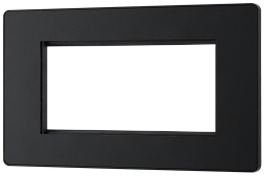 PCDMBEMR4B Front - The Euro Module range from British General combines plates and interchangeable modules so you can configure your own bespoke switches and sockets.