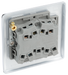 NPC43 Back - This polished chrome finishA 16AX triplel light switch from British General can  switch to be added to the irccuit to operate the samoperate 3 different ights whilst the 2 way switching allows a seconde light from another 20 location (e.g. at the top and bottom of the stairs).