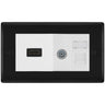 BG Nexus Matt Black Media Wall Plate TV Aerial, HDMI & CAT6 Outlet - White Insert