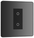 PCDBCTDS1B Front - This Evolve Black Chrome single secondary trailing edge touch dimmer allows you to control your light levels and set the mood.