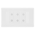 BG Nexus White Moulded Triple Master Touch Dimmer Switch
