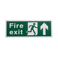 Plastic Fire Exit Signs - Self-Adhesive