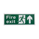 Plastic Fire Exit Signs - Self-Adhesive