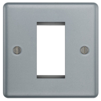 BG MC5EMS1 Metal Clad | 1 Module Square Euro Module Front Plate by British General (BG-MC5EMS1)