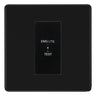 BG Flatplate Screwless Matt Black 20AX 2 Way Emergency Lighting Test Key Switch - Key Included - Black Insert