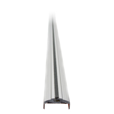 Intumescent Fire Rated Door Edge Guard - Satin Anodised Aluminium