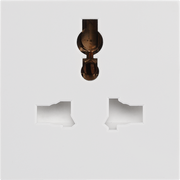 BG EMUNVW Euro Module Universal Unswitched Socket - White by British General (BG-EMUNVW)