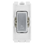 BG RRACBS Brushed Steel 20A DP Appliance Grid Switch Labelled Air Conditioning by British General (BG-RRACBS+RBS30)