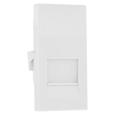 BG Evolve Brushed Steel 4 Gang Secondary Telephone Socket, Screw Terminal - White Insert