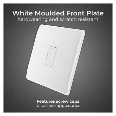 BG Nexus 13A Unswitched Fused Connection Unit White & 32mm Pattress Back Box