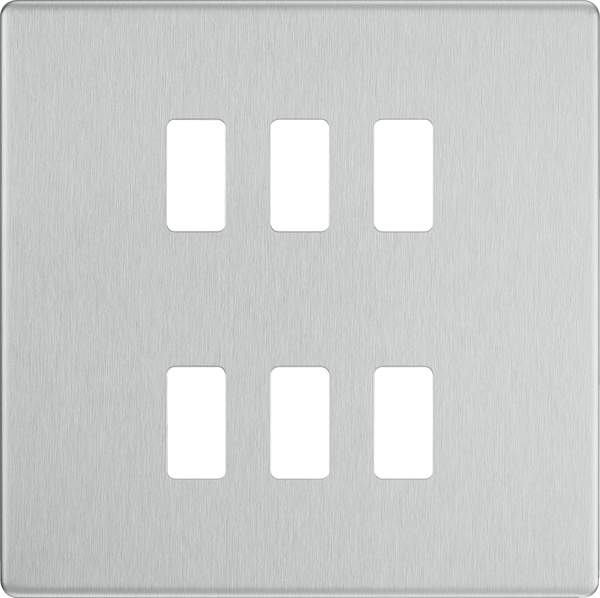 RFBS6 Front - The Grid modular range from British General allows you to build your own module configuration with a variety of combinations and finishes.