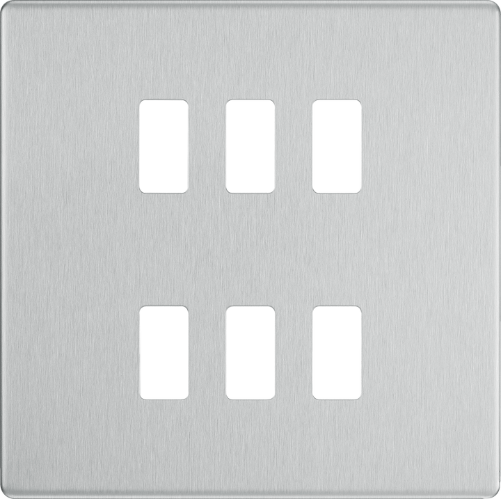 RFBS6 Front - The Grid modular range from British General allows you to build your own module configuration with a variety of combinations and finishes.