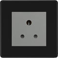 BG Flatplate Screwless Matt Black 5A Unswitched Socket FFB29MG