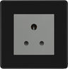 BG Flatplate Screwless Matt Black 5A Unswitched Socket FFB29MG by British General (BG-FFB29MG)